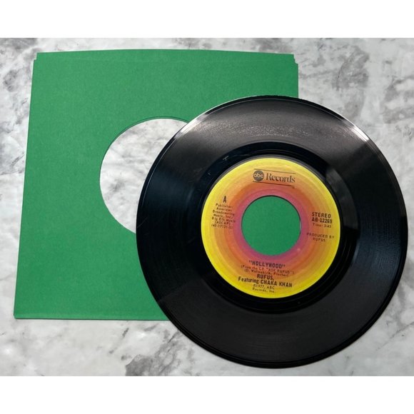 Rufus with Chaka Khan Hollywood / Earth Song 45 Disco Soul 1977 ABC Records - Picture 3 of 6